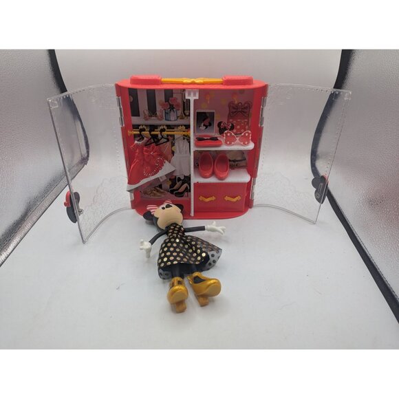 Disney Parks 2020 Minnie Mouse Christmas Poseable Doll Fashion Play Set - Picture 9 of 12